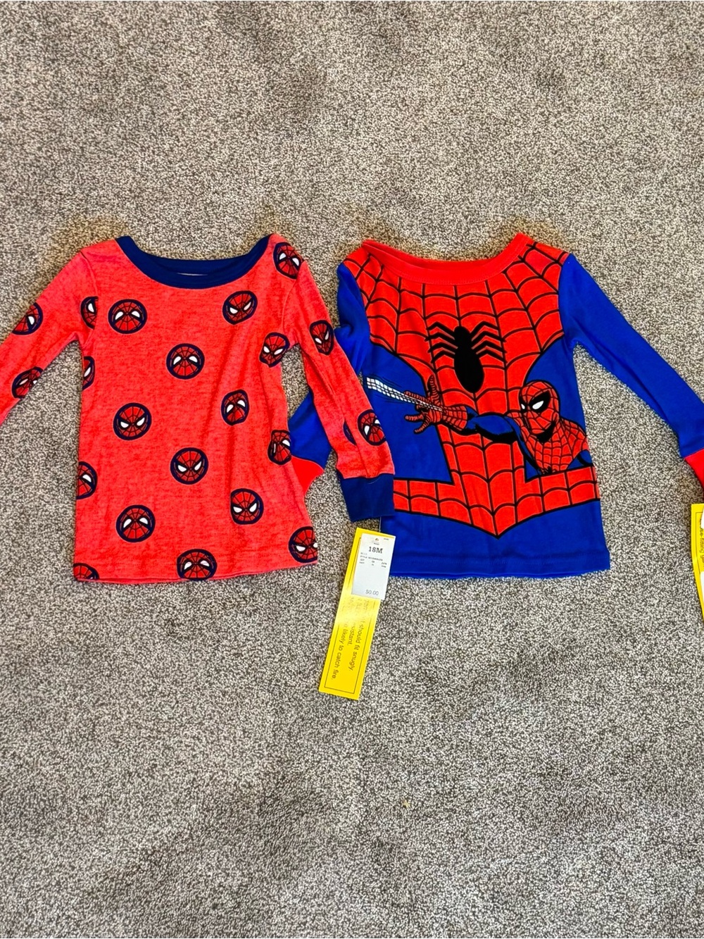 2 Spider-Man Red & Blue Kids Pajama Tops - Marvel